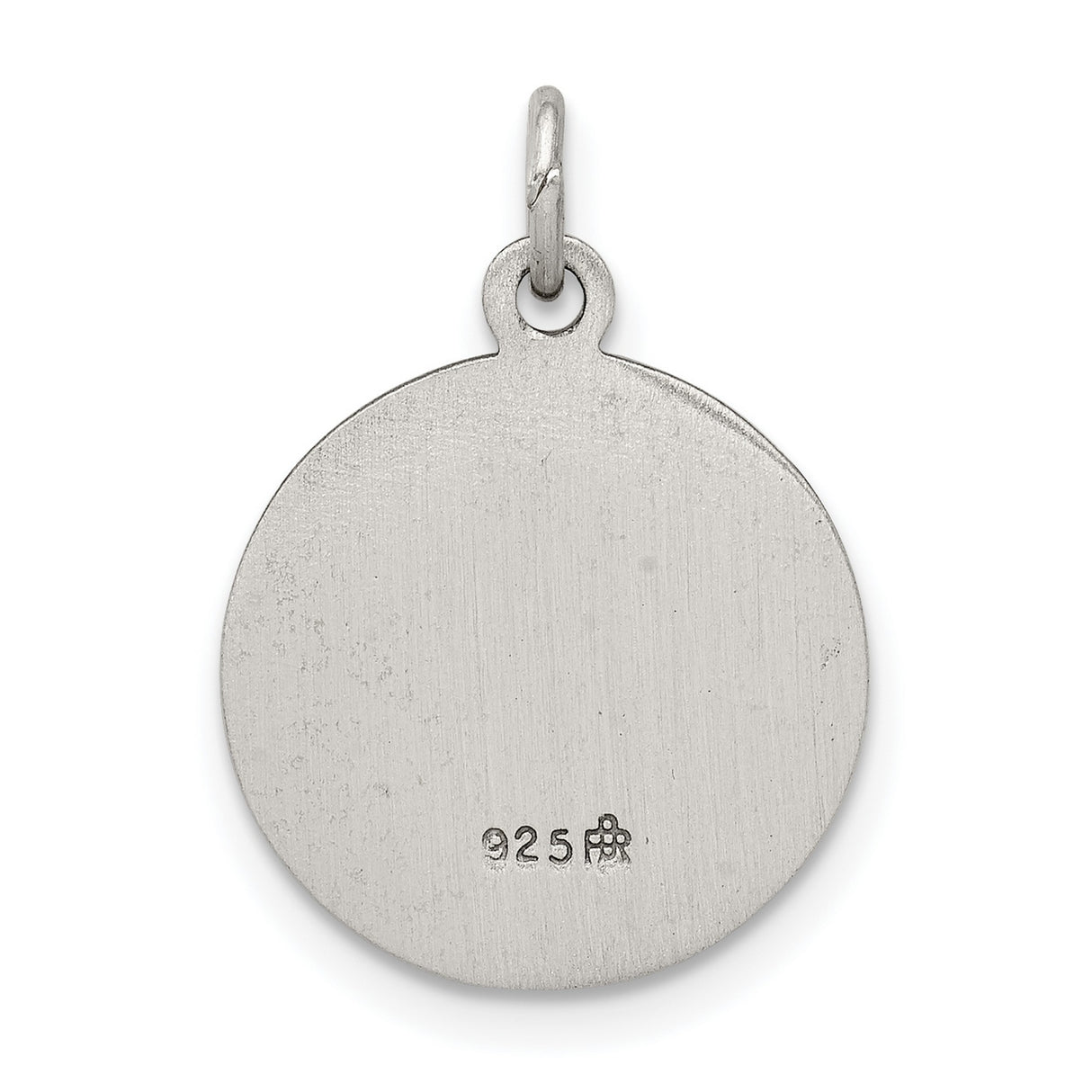 Sterling Silver Saint Peter Medal Pendant with Keys and Book, Catholic Religious Style