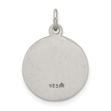Sterling Silver Saint Peter Medal Pendant with Keys and Book, Catholic Religious Style
