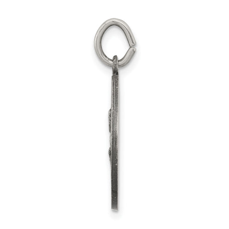 Sterling Silver Saint Peter Medal Pendant with Pray for Us Inscription and Keys