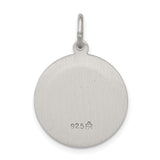 Sterling Silver Saint Peter Medal Pendant with Pray for Us Inscription and Keys