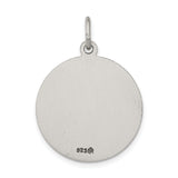 Sterling Silver Saint Peter Medal Pendant with Keys and Pray for Us Inscription
