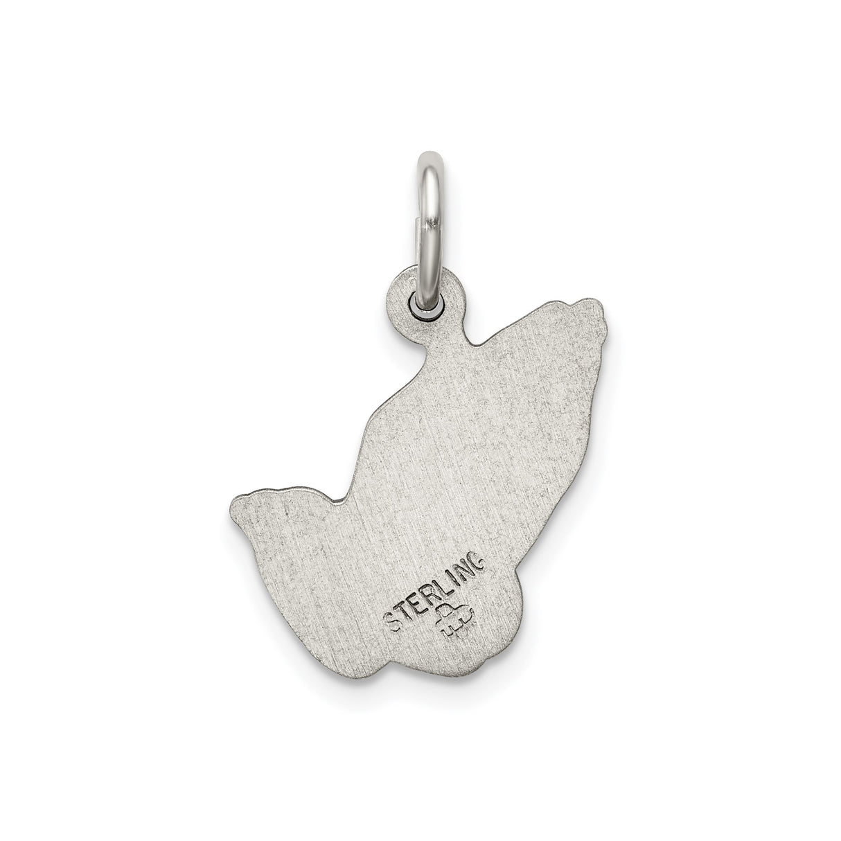 Sterling Silver Praying Hands Pendant, Christian Faith Charm for Men and Women