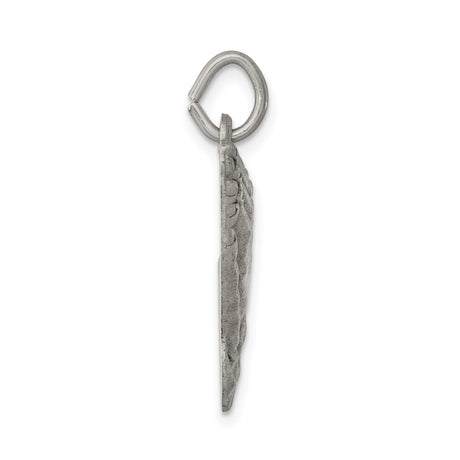 Sterling Silver Praying Hands Pendant, Detailed Religious Charm for Men or Women