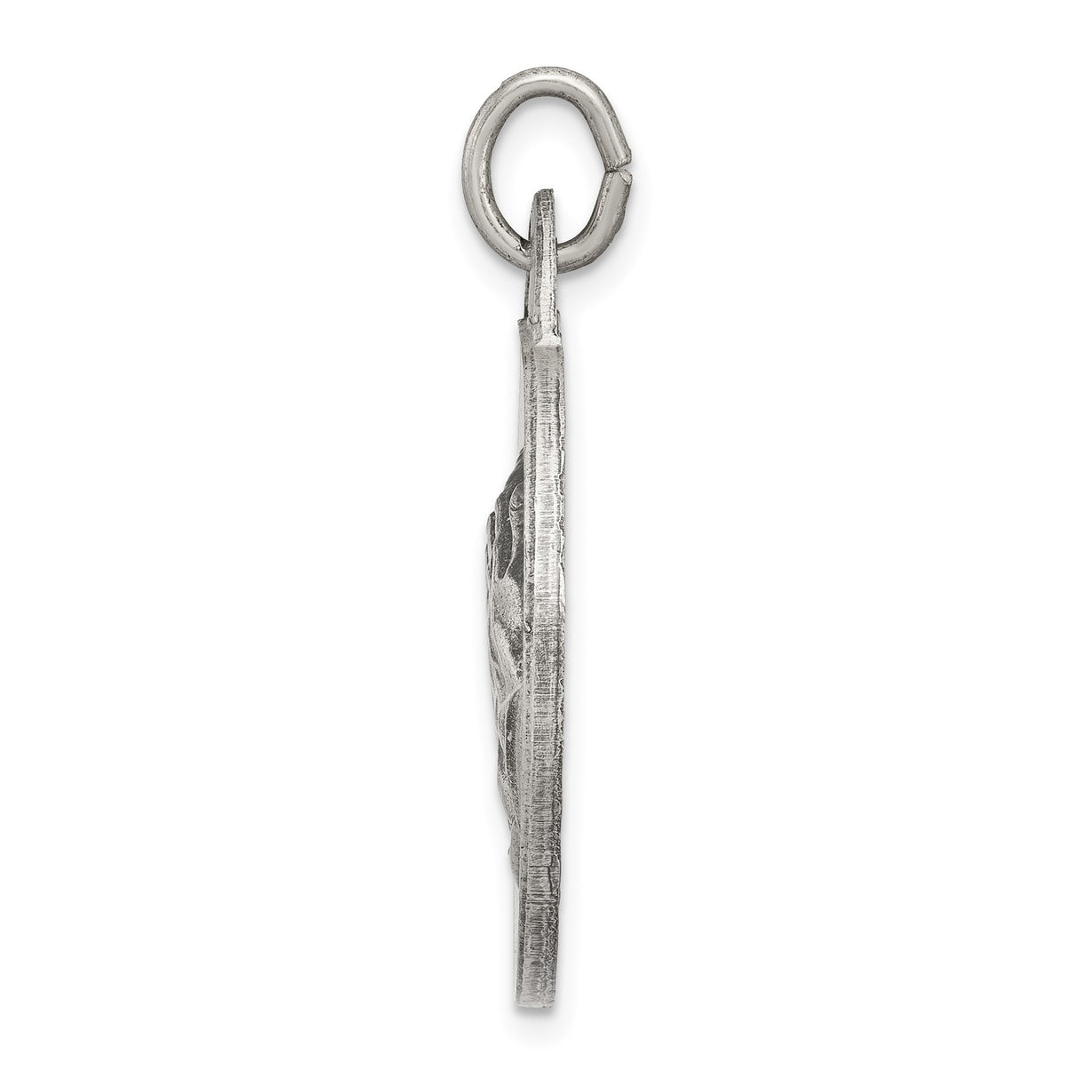 Sterling Silver Praying Hands Pendant, Religious Charm Symbolizing Faith and Devotion