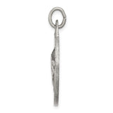 Sterling Silver Praying Hands Pendant, Religious Charm Symbolizing Faith and Devotion