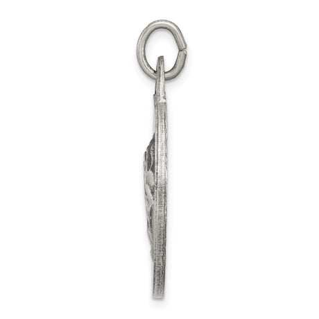 Sterling Silver Praying Hands Pendant, Religious Charm Symbolizing Faith and Devotion
