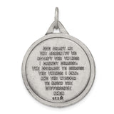 Sterling Silver Praying Hands Pendant, Religious Charm Symbolizing Faith and Devotion