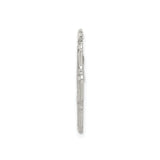 Sterling Silver Four-Way Cross Pendant with Jesus, Virgin Mary, and Saints Engraving