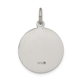 Sterling Silver Saint Gabriel Medal Pendant, Catholic Archangel Religious Jewelry for Men and Women