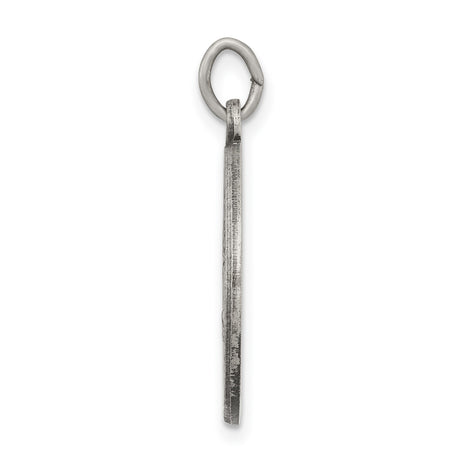 Sterling Silver First Holy Communion Pendant with Jesus Giving Communion Relief