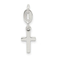 Cross Charm Pendant in Real 925 Sterling Silver