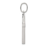 Sterling Silver Cross Pendant, Polished Minimalist Christian Symbol for Men and Women