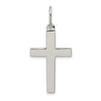 Sterling Silver Cross Pendant, Polished Minimalist Christian Symbol for Men and Women
