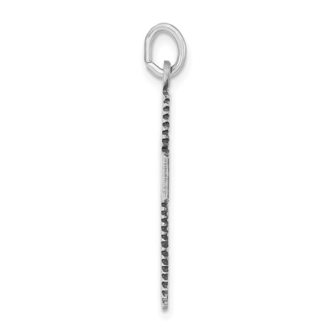 Sterling Silver Cross Pendant with Oxidized Finish and Textured Artisanal Design