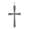 Antiqued Cross Charm Pendant in Real 925 Sterling Silver