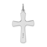 Enamel Cross Charm Pendant in Real 925 Sterling Silver