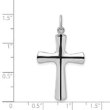 Enamel Cross Charm Pendant in Real 925 Sterling Silver