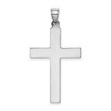 Diamond Cut Cross Charm Pendant in Real 925 Sterling Silver