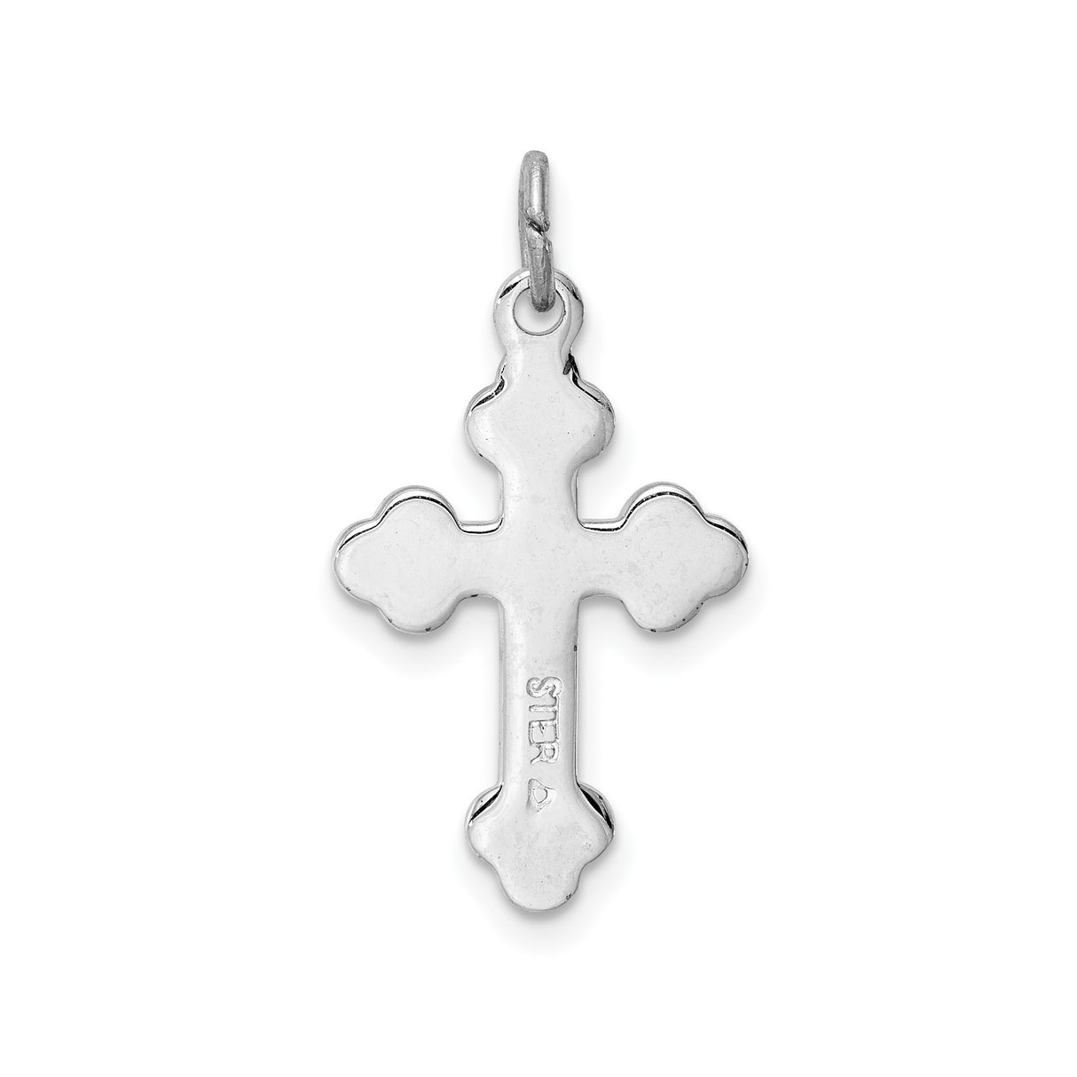 Sterling Silver Two-Tone Cross Pendant, Gold Plated Religious Charm Design for Men and Women