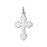 Sterling Silver Two-Tone Cross Pendant, Gold Plated Religious Charm Design for Men and Women