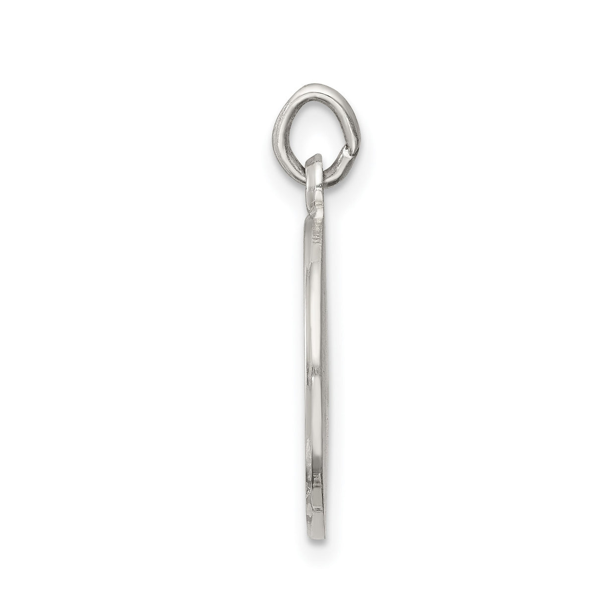 Confirmation Word and Chalice Round Charm Pendant in Real 925 Sterling Silver