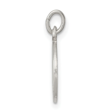 Sterling Silver Confirmation Pendant with Raised Cross and Radiating Light Design