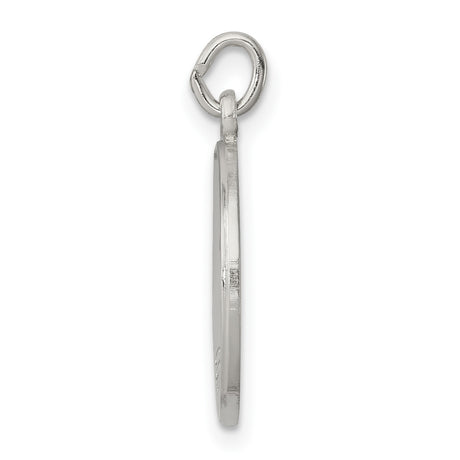 Sterling Silver Confirmation Cross Pendant with Radiating Design and Cloud Detail