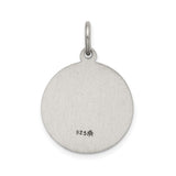 Sterling Silver Holy Spirit Pendant with Descending Dove Symbol and Engraving