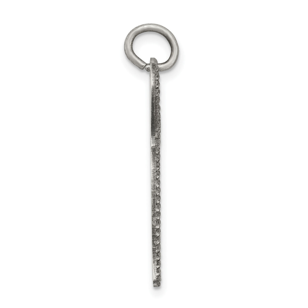 Antiqued Chai Life Symbol Charm Pendant in Real 925 Sterling Silver