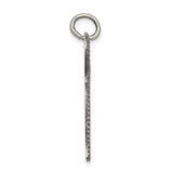 Antiqued Chai Life Symbol Charm Pendant in Real 925 Sterling Silver