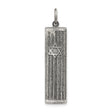 Hollow Mezuzah With Star Of David Shin Charm Pendant in Real 925 Sterling Silver