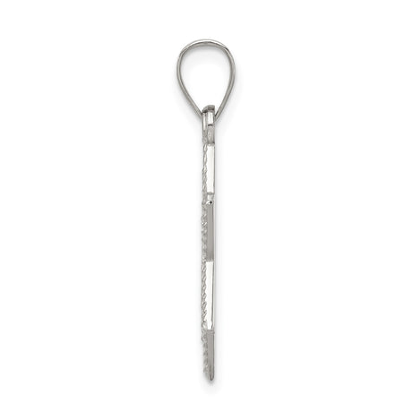 Sterling Silver Star of David Pendant, Textured Jewish Symbol for Men and Women