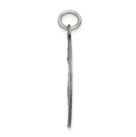 Break Apart Mizpah with Emotional Bond Words on Back Charm Pendant in Real 925 Sterling Silver