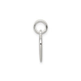 Sterling Silver Heart Pendant with LOVE Engraving, Minimalist Romantic Charm for Women
