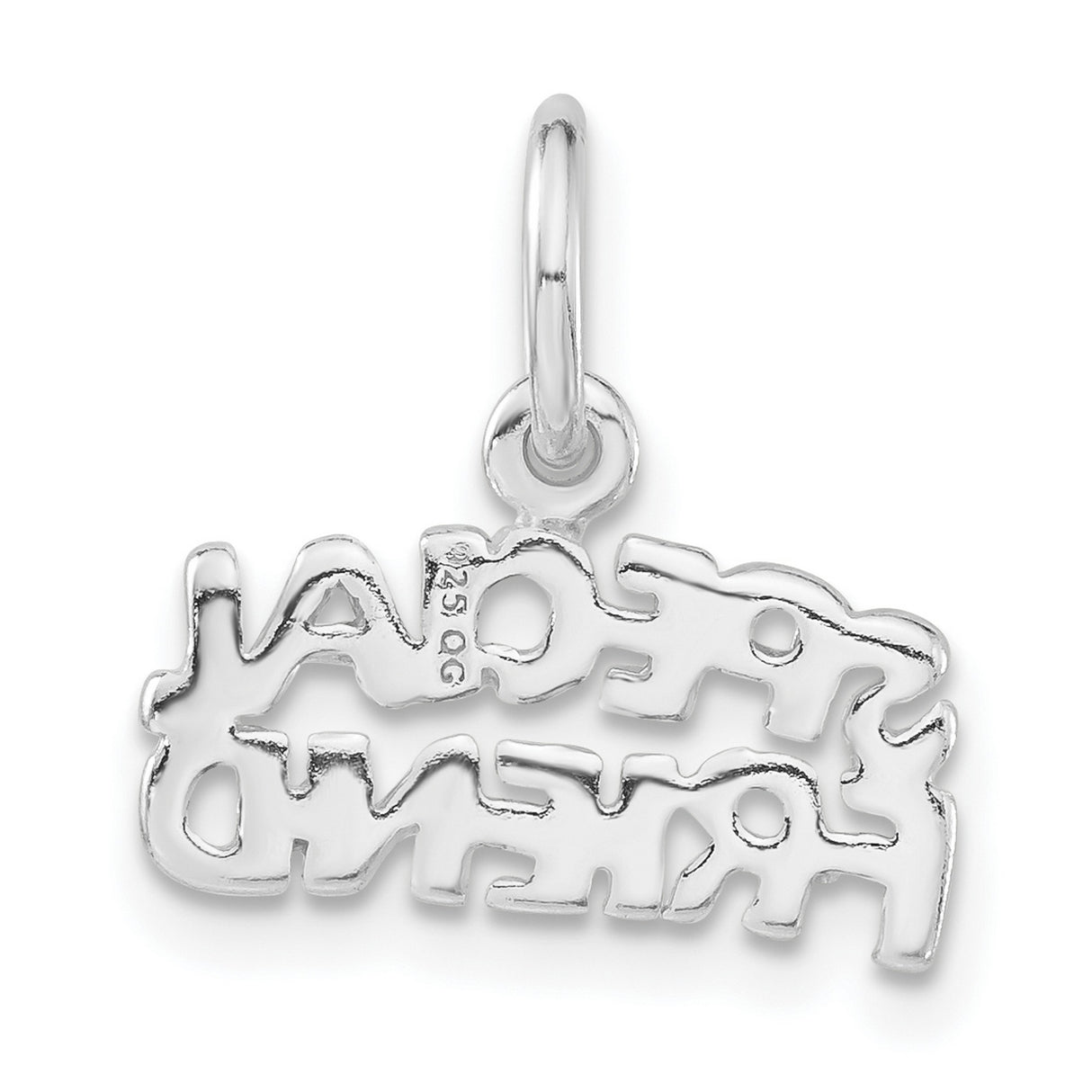Special Friend Charm Pendant in Real 925 Sterling Silver