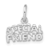 Special Friend Charm Pendant in Real 925 Sterling Silver