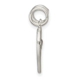 Sterling Silver Break Apart Heart Pendant with Ichthys Symbol for Christian Friendship