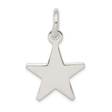 Sterling Silver Star Pendant, Five-Point Open Design, Minimalist Celestial Charm