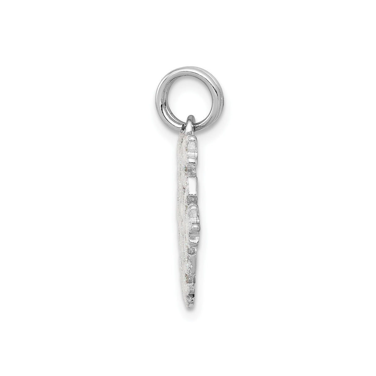 Sterling Silver Snowflake Pendant with Glitter Design, Festive Holiday Jewelry for Women