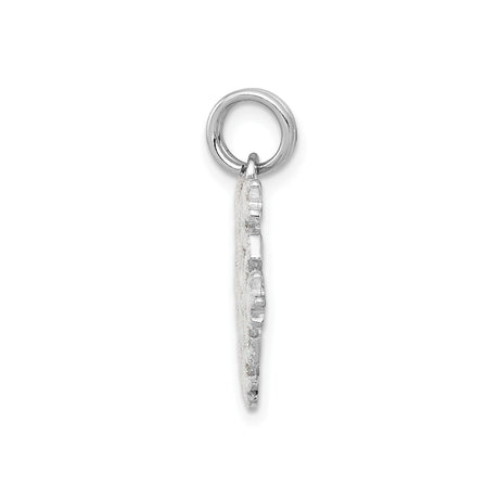 Sterling Silver Snowflake Pendant with Glitter Design, Festive Holiday Jewelry for Women