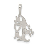 #1 Mom Charm Pendant in Real 925 Sterling Silver