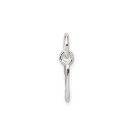 Sterling Silver Music Note Pendant Charm, Stylized Eighth Note Symbol for Musicians or Music Lovers