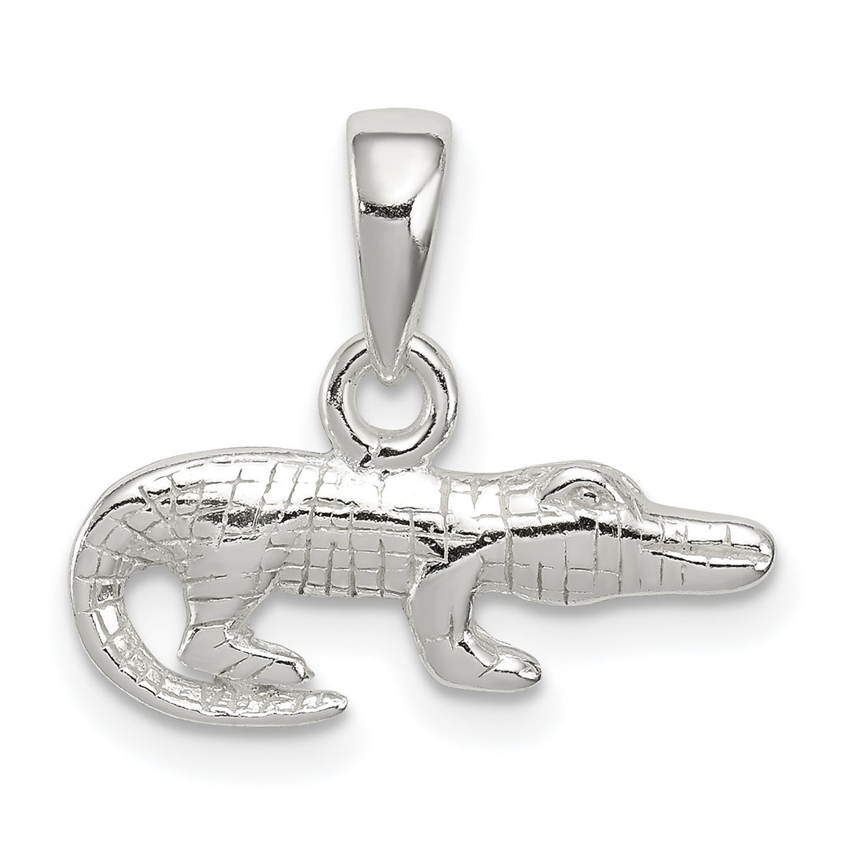 Alligator Charm Pendant in Real 925 Sterling Silver