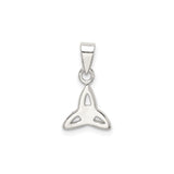 Sterling Silver Celtic Triquetra Knot Pendant, Trinity Symbol Jewelry for Women or Unisex