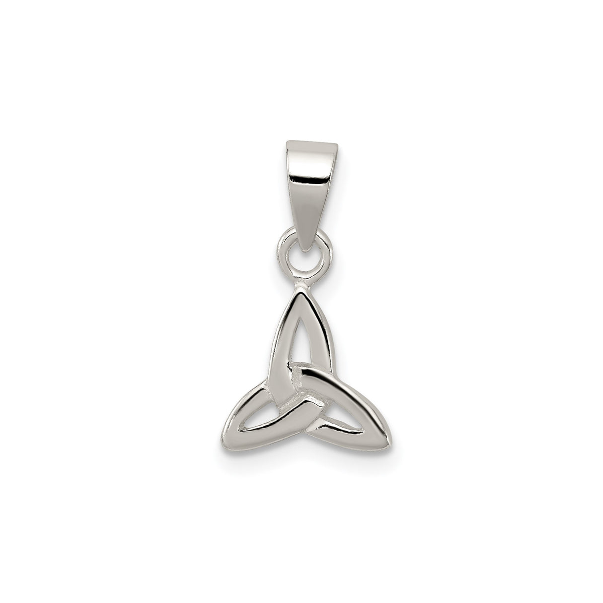 Sterling Silver Celtic Triquetra Knot Pendant, Trinity Symbol Jewelry for Women or Unisex
