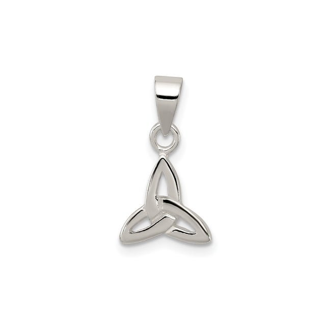 Sterling Silver Celtic Triquetra Knot Pendant, Trinity Symbol Jewelry for Women or Unisex