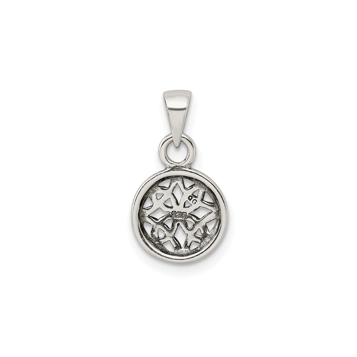 Sterling Silver Celtic Knot Pendant with Interwoven Eternity Circle Design for Women or Unisex Wear