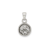 Sterling Silver Celtic Knot Pendant with Interwoven Eternity Circle Design for Women or Unisex Wear