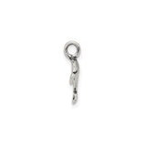 Sterling Silver Dolphin Pendant, Jumping Ocean Charm, Sea Life Theme for Women or Unisex Wear