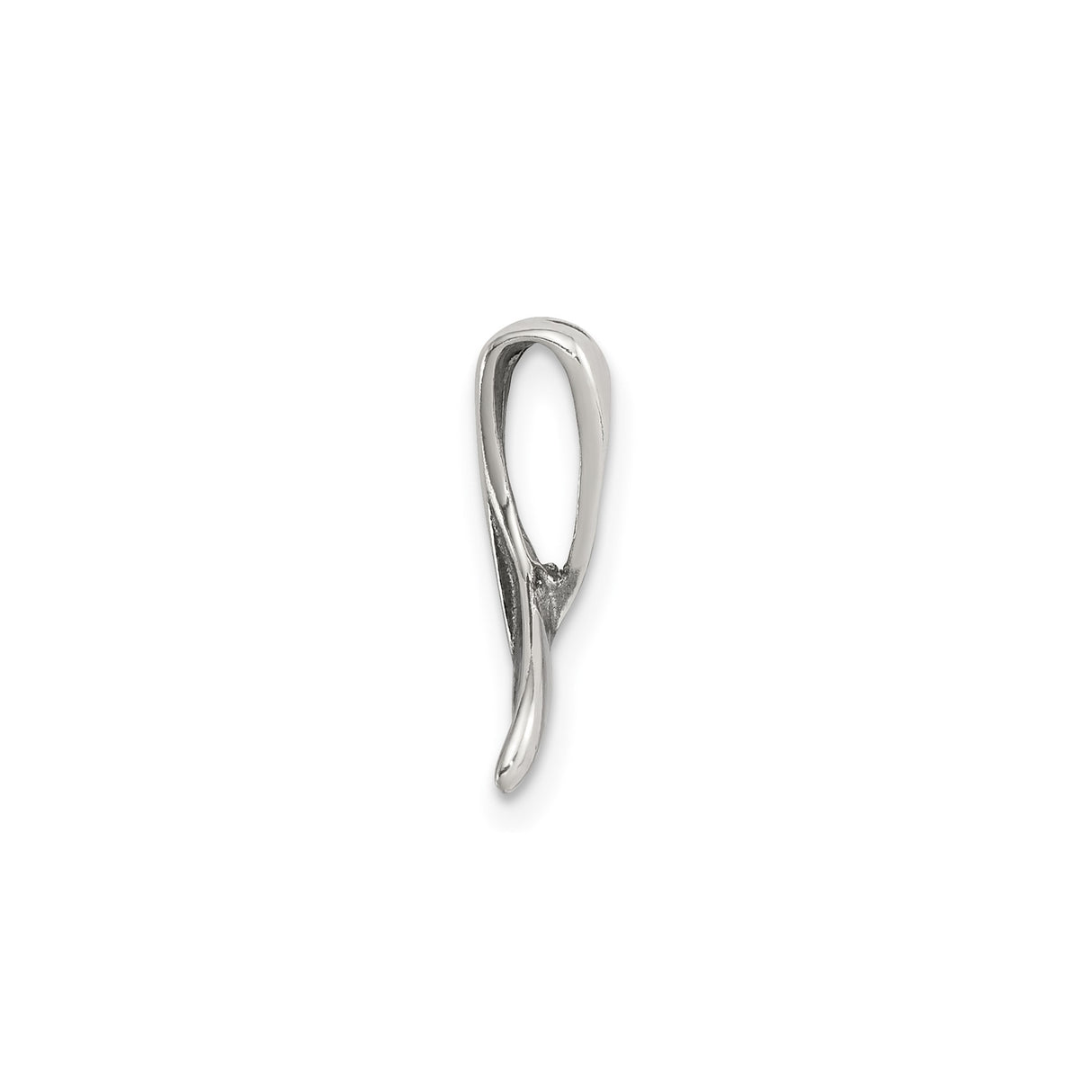 Sterling Silver Whale Tail Pendant, Ocean Inspired Minimalist Coastal Jewelry for Women or Unisex
